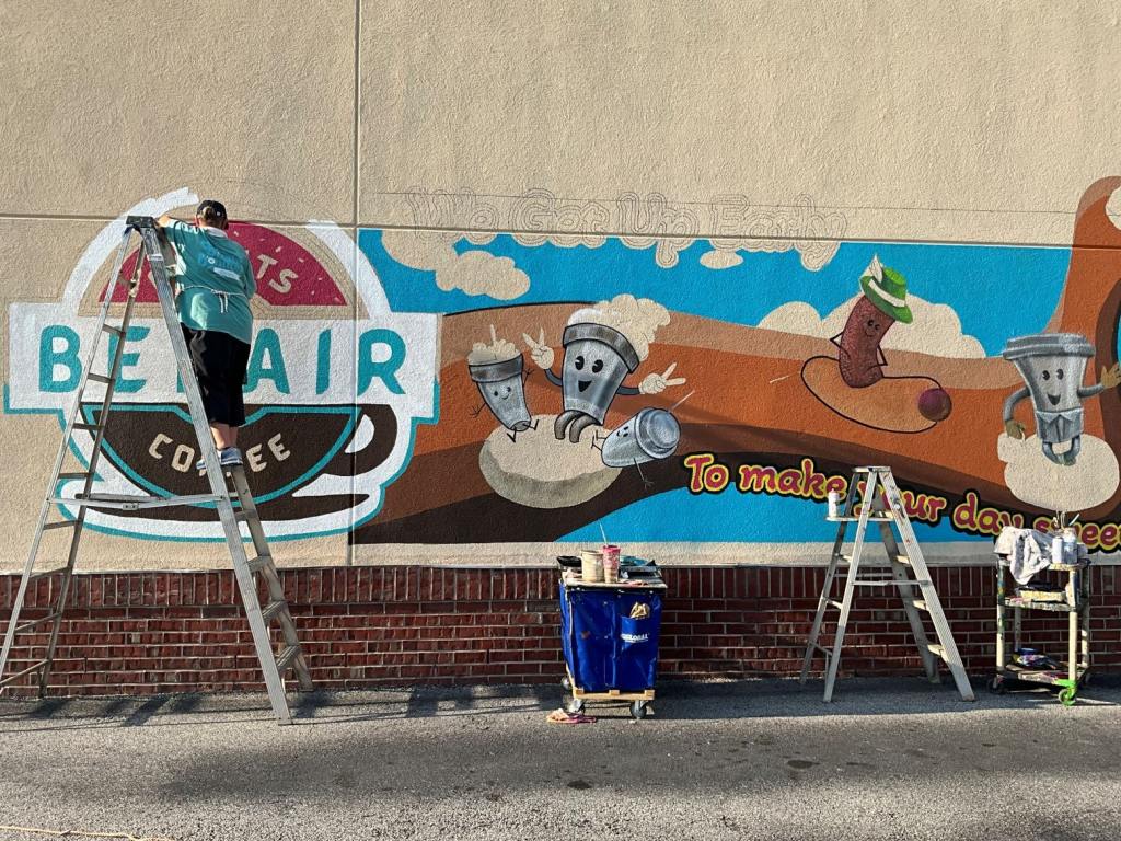 Belair donuts mural