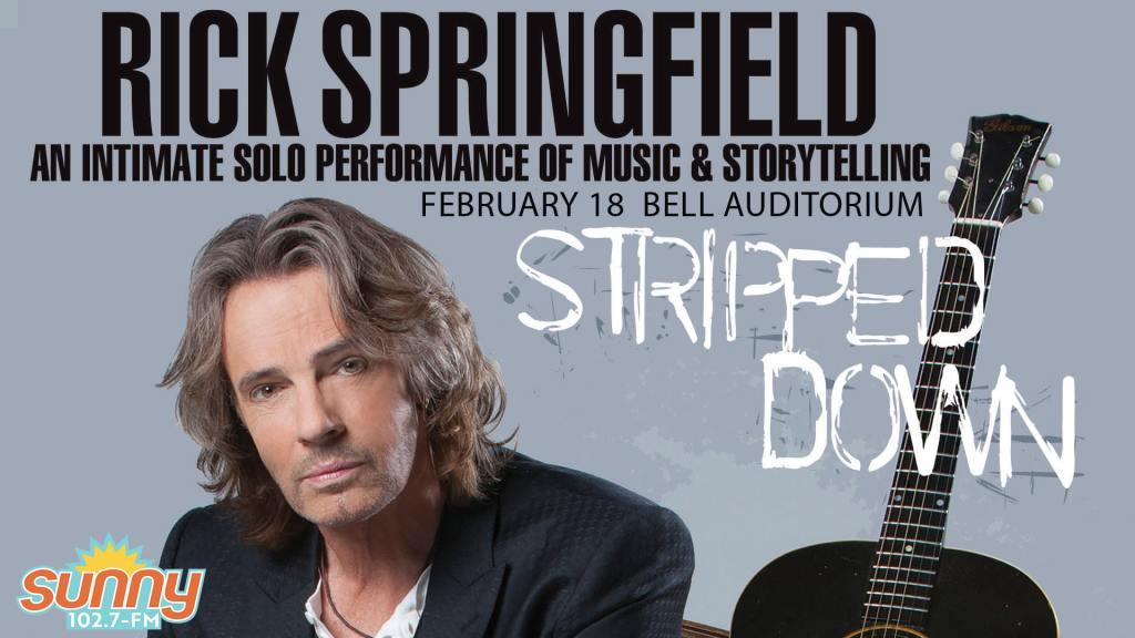 Rick Springfield Stripped Down at Bell Auditorium