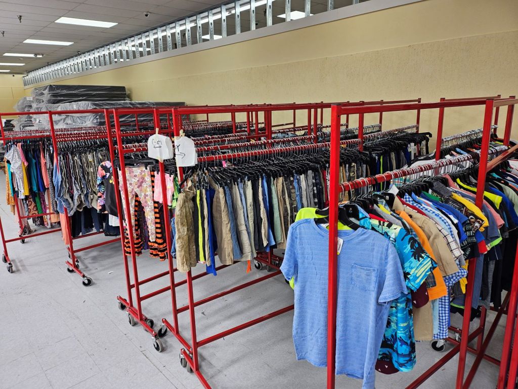 America's Thrift Stores organizes the processed donations so they're put in the appropriate location in the store